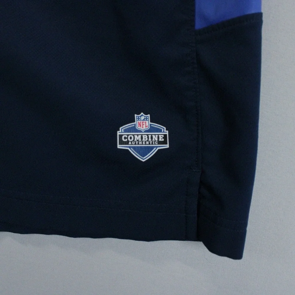 Under Armour NFL Combine Authentic Shorts Navy Blue Mens SM/P Football Athlete